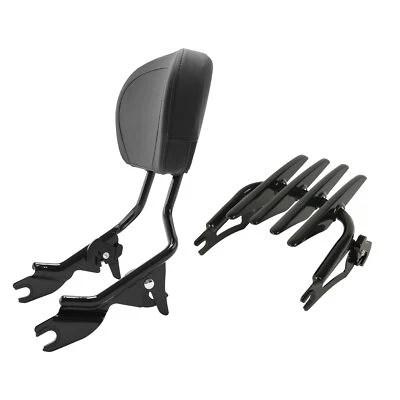 Cojín portaequipajes acolchado respaldo pasajero barra Sissy apto para Harley Road King 09-25 Foto 1 de 4