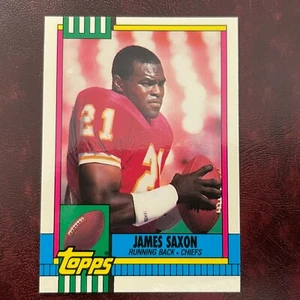1990 Topps TIFFANY Set JAMES SAXSON ROOKIE #259 CHIEFS ** COME NUOVO ** ALTA QUALITÀ - Foto 1 di 2