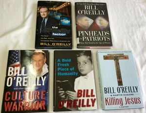 LOT OF 5 BOOKS BY ABOUT BILL O'REILLY THE O'REILLY FACTOR CULTURE WARRIOR HB/DJ - Picture 1 of 11