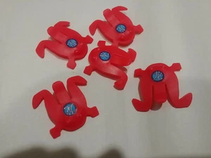 Replacement 5 RED FROGS Flying Kung Fu Frogs Game Parts Pieces - Picture 1 of 1
