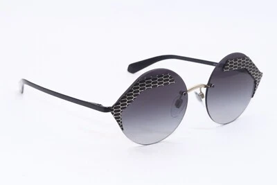 GAFAS DE SOL BVLGARI BV 6089 2028/8G DORADAS NEGRAS DEGRADADAS MARCOS AUTÉNTICOS 55-18 Foto 1 de 4