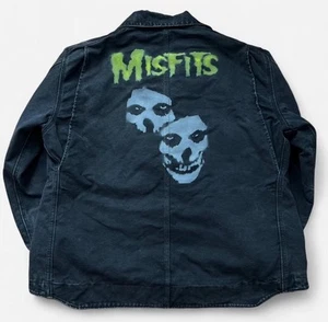 Carhartt Jacke Herren Größe XL Misfits Custom Fiend Punk Schwarz 1 Of 1 Goth - Bild 1 von 8