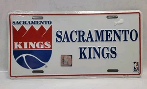 Vintage(NEW/NOS) Sacramento Kings Vintage Logo(86-94) Metal License Plate NBA - Picture 1 of 4
