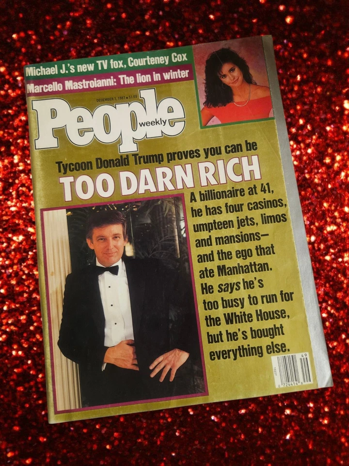 Donald Trump Too Darn Rich People Magazine Dec 7, 1987 12/7/87 US President RARE - Image 1 of 4