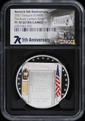 2021 Tanzania The Rusty Lantern Diner S1000S NGC PR70DCAM - Image 1 of 2