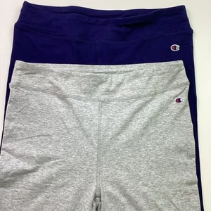 Champion Youth Girls 2 Pack Flare Pants, Blue & Gray, Size: L 14/16 - Picture 1 of 9