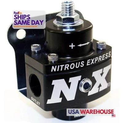 Nitrous Express 15951, One Black Aluminum Fuel Pressure Regulator Non-Bypass  - Image 1 of 4