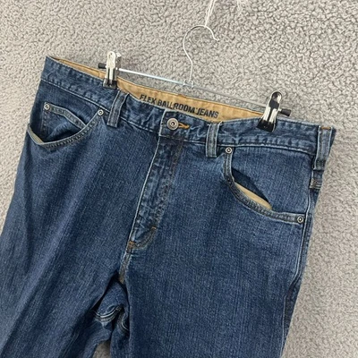 Pantalones de mezclilla Duluth Trading Co para hombre 36x32 azul flexible salón de baile ajuste estándar Foto 1 de 4