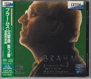 SACD Brahms Symphony No. 3 Martin Sieghart 5.0 Multi-ch EXTON Japan Press - Imagen 1 de 5