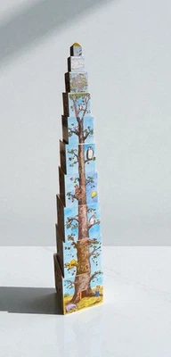 Vintage CLASSIC Winnie the Pooh 5 Wood Nesting Stacking Boxes Blocks Cubes - Image 1 of 4