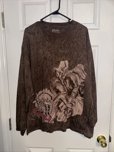 2023 Travis Scott Utopia Circus Maximus Shirt Herren XL Braun Langarm Merch - Bild 1 von 5