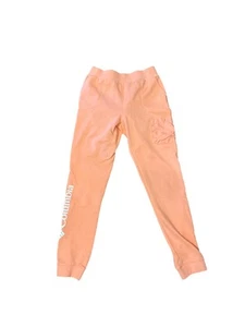NWT Sz L Columbia Girls Joggers. Fleece Lined. Peach. Pockets. Logo. - Picture 1 of 4