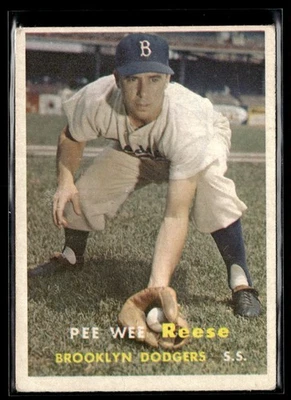 Коллекционные бейсбольные карточки 1957 Topps Pee Wee Reese VG/EX Set Break #30 - Изображение 1 из 2