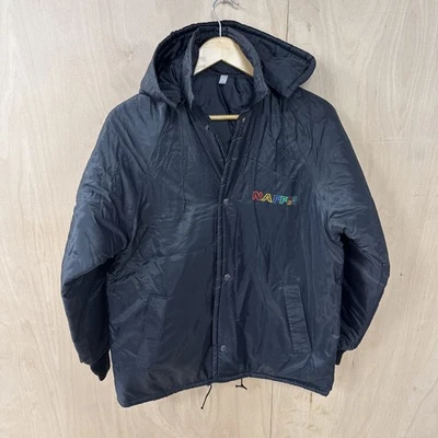 Vintage Naff Co 54 Jacket Coat Detachable Hood Black Size 34/Small/Size 8 - Image 1 of 4