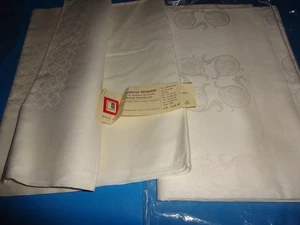 2 x manteles damasco RDA embalaje original patrón floral claro - Imagen 1 de 3