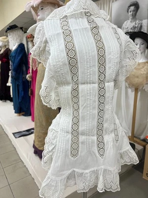 An interesting antique piece of lace. England, 1920. - Image 1 of 4