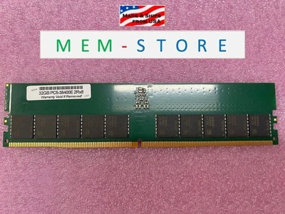 HP 4M9Y3AA 4M9Y3AT Compatible 32GB DDR5 ECC UDIMM 4800MHz Samsung ICs RAM Memory - Image 1 of 4