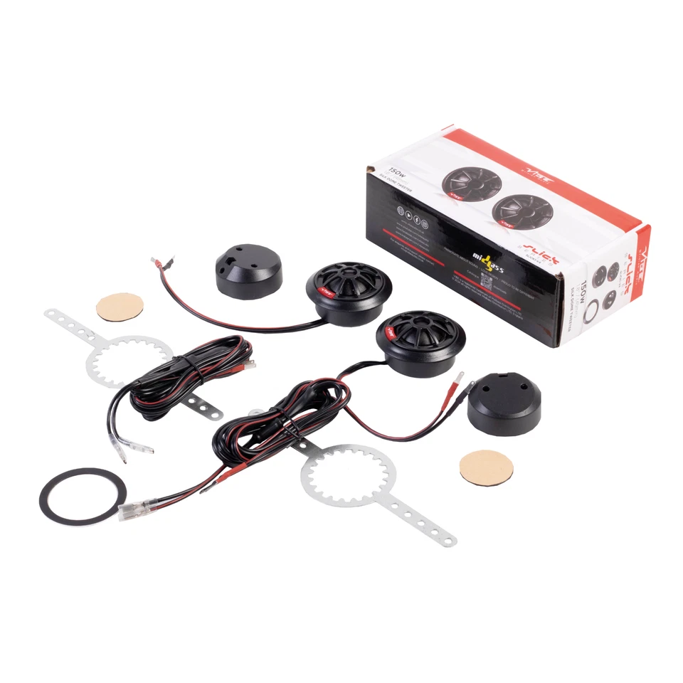 VIBE Slick 1 Silk Dome Tweeters 150w With Crossover Car Audio Component
