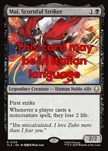 MTG MAI, SCORNFUL STRIKER EXC - MAI, ASSALITRICE SPREZZANTE 109 - TLA - MAGIC - Picture 1 of 1