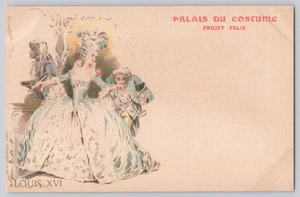 Paris Expo 1900 Palais du Costume Projet Félix Louis XVI Postcard Paris - Picture 1 of 3