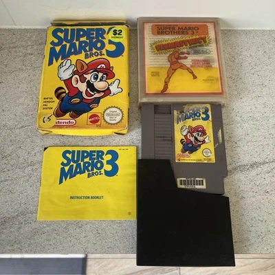 Super Mario Bros 3 Nintendo NES Entertainment System PAL Game Cartridge & Box - Image 1 of 4