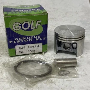 GOLF 52mm Piston Kit Assembly for 038 MS380 MS381 Chainsaws (1119 030 2002/2003) - Picture 1 of 9