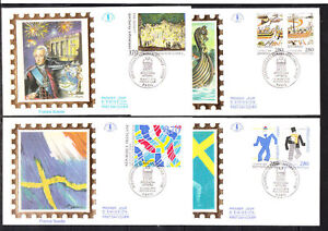 enveloppe 1er jour  les 6 timbres  du carnet Franco Suède  75 Paris     1994