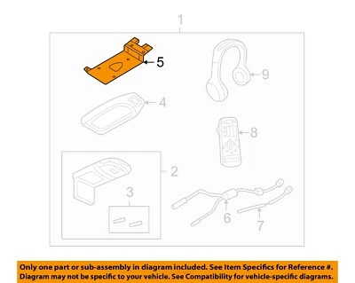 Consola-soporte superior Lincoln Ford OEM 03-05 Aviator 3L2Z78519K22DA Foto 1 de 2