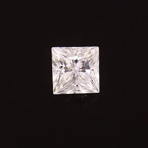White D Color VVS1 Moissanite Princess Cut Gemstone Lab Created Diamond 4x4 MM - Picture 1 of 6