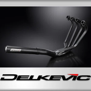 Suzuki GS1100GLZ 82-83 Full Exhaust 4-1 Stainless Ceramic Black Straight Muffler - Bild 1 von 5