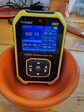 Orange Fiestaware bowl Geiger Test