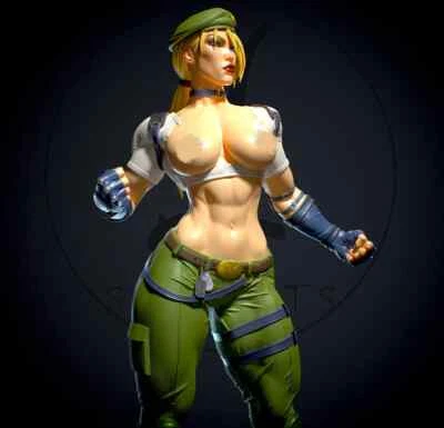 Sonya Blade NSFW - Mortal Kombat 25 cm figure/staeu, sla/pla 3d printed,Painted - Image 1 of 2