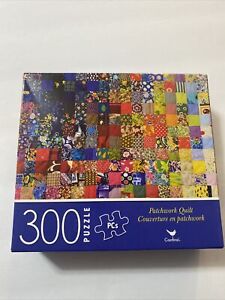 300 Pc Puzzle - Patchwork Quilt Colorful Challenging - Factory Sealed - Cardinal
