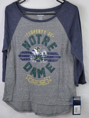 Camiseta Notre Dame Lucha Estilo Béisbol Irlandés Junior Misses - S 3/5 (NDU-03) Foto 1 de 4