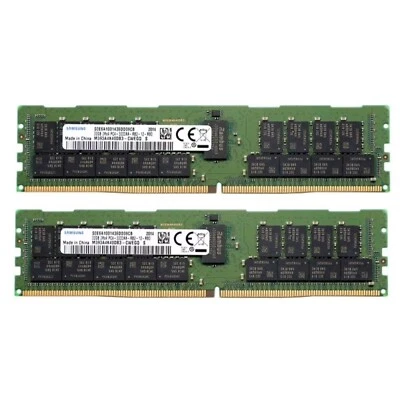 Samsung 64GB (2X 32GB) DDR4 3200MHz PC4-25600 ECC Registered Server Memory Ram - Image 1 of 4