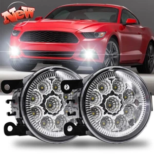 LED Clear Fog Light Bumper Lamp Replacement For Ford Mustang 2015 2016 2017 - Foto 1 di 10
