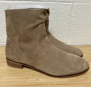 NEW NWOB Dr. Scholls tan brown boho comfort suede ankle booties boots Sz 9.5 - Picture 1 of 12