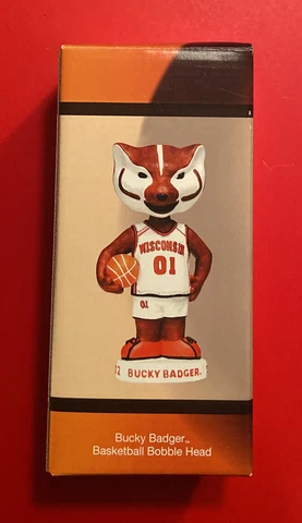 WISCONSIN BADGERS NCAA Basketball Bobble Head Vintage 2002 NCAA McDonald's NEW Cover
