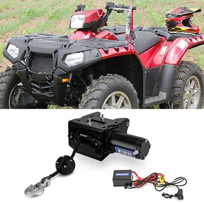 For Polaris Sportsman 850 2009-UP Winch and Mount Plate Kit 3000 lbs XP ATV - Image 1 of 4