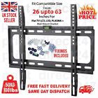 Tv Wall Bracket Mount Slim For 26 30 32 40 42 50 63 Inch Flat 3d Lcd Led Plasma