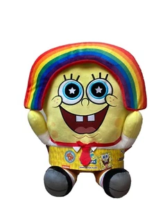 SpongeBob SquarePants Rainbow Hug Me 16” Plush NEW - Picture 1 of 5