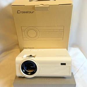 Proyector de video de cine en casa Crosstour P600 blanco 30-100 pulgadas 1080P VGA HDMI USB - Imagen 1 de 8
