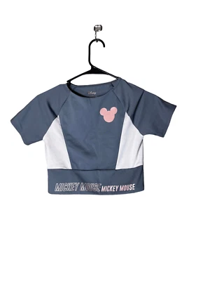 Zara Girls Mickey Mouse Crop Top Size 13-14 - Image 1 of 4