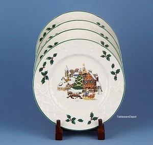 Mikasa English Countryside - Sleigh Ride, Set of 4 Salad/Dessert Plates, MINT! - Picture 1 of 3