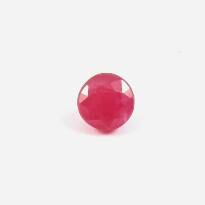 AAA Certified Natural Mozambique Ruby Loose Round Gemstone Cut 7x7 MM - 2.05 CT - Image 1 of 4