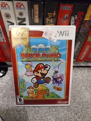 Super Paper Mario Nintendo Wii New & Sealed Complete in Box CIB USA NTSC - Image 1 of 4