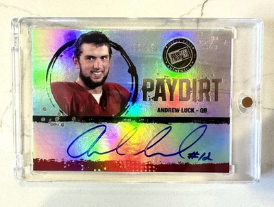 2012 Press Pass ANDREW LUCK #/99 Auto Paydirt On Card Signature RC🔥Stanford - Image 1 of 2