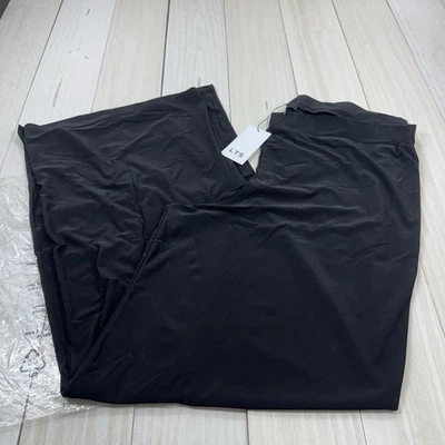 Pantalones Palazzo Largos Altos Sally Nuevos con Etiquetas Negros Tirar de Pierna Ancha 34X36 Foto 1 de 4