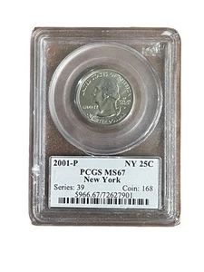 2001-P New York State Quarter MS67 (12428) - Picture 1 of 4