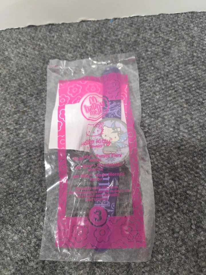 Mcdonalds 2008 Happy Meal #3 Hello Kitty - Reloj de hadas púrpura ¡¡SELLADO!! ¡NUEVO!! Foto 1 de 1